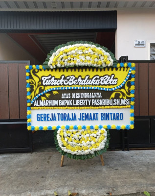 Papan Bunga Duka di Kandang Limun